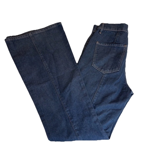 Express Dark Blue Flare Jeans - Picture 7 of 7